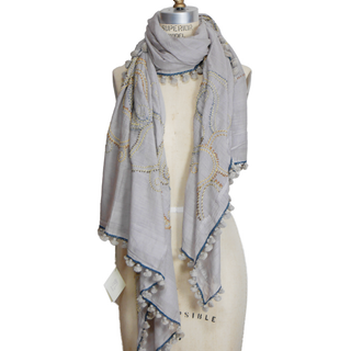 マッタ(matta)の【訳あり】正規品Matta Dupatta Stole 刺繍  200x100 (ストール/パシュミナ)