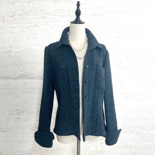 シャネル(CHANEL)のお値打ち★CHANEL★ツイード★カフス★綺麗色★ジャケット★ブルゾン(ブルゾン)