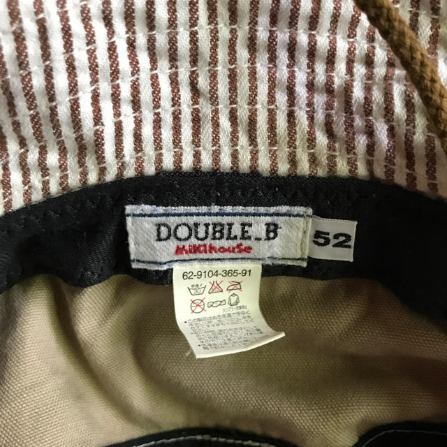 DOUBLE.B(ダブルビー)のダブルビー 帽子52㎝ キッズ/ベビー/マタニティのこども用ファッション小物(帽子)の商品写真