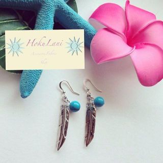  FeatherTurquoiseピアス(ピアス)