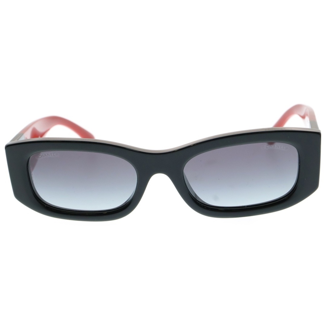 CHANEL(シャネル)のCHANEL シャネル 5525-A レクタングル シェイプ アイウェア サングラス メガネ 眼鏡 ブラック/レッド レディース レディースのファッション小物(サングラス/メガネ)の商品写真