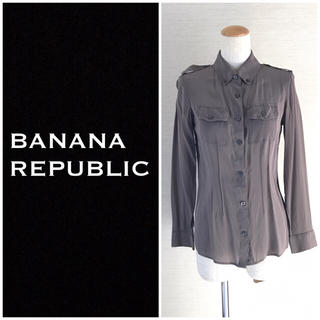 バナナリパブリック(Banana Republic)の❤️送料込❤️BANANA REPUBLIC シルクシャツ ブラウス(シャツ/ブラウス(長袖/七分))