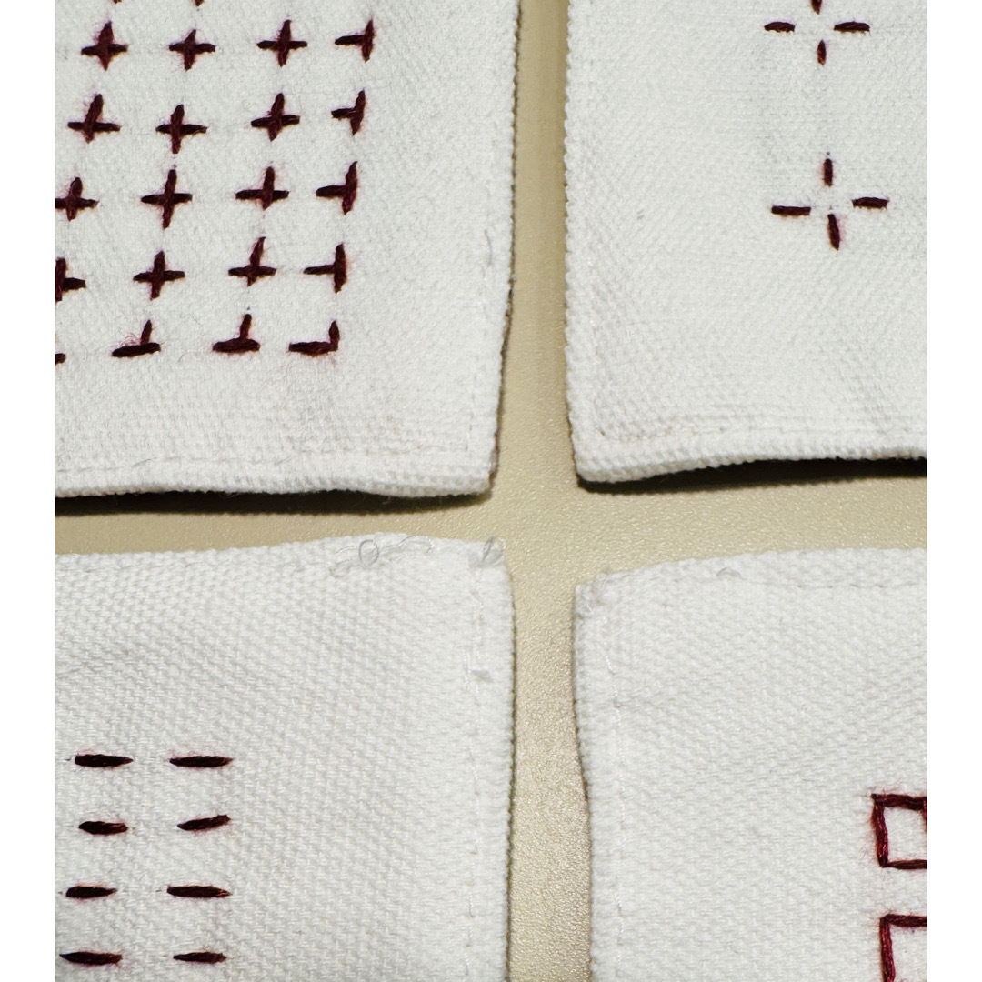 ［ハンドメイド］ぶきっちょが作ったコースター③④ ハンドメイドの生活雑貨(キッチン小物)の商品写真