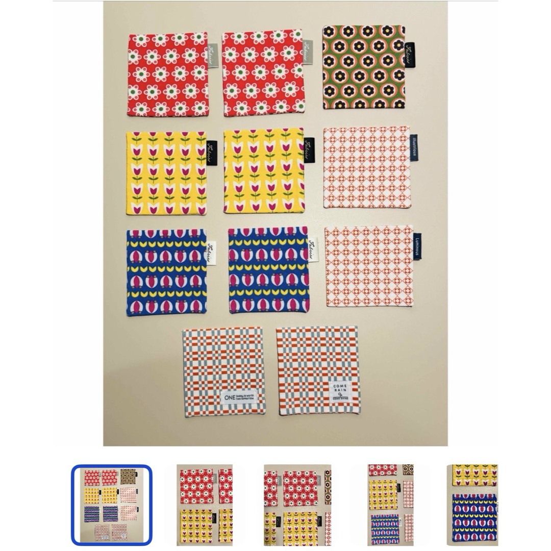 ［ハンドメイド］ぶきっちょが作ったコースター③④ ハンドメイドの生活雑貨(キッチン小物)の商品写真