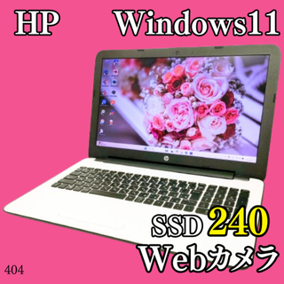 爆速SSD✨️バッテリー良好/Win11/カメラ付きノートパソコン/DVD/HP