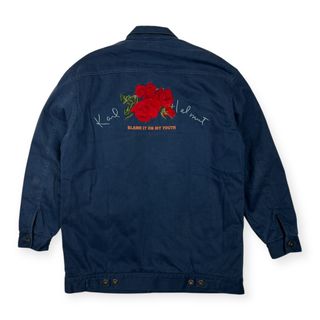 カールヘルム(Karl Helmut)のKarl Helmut カールヘルム 裏地花柄 ワーク ジャケット /ネイビーブルー/裏地キルティング/メンズ/中綿/ピンクハウス(ブルゾン)