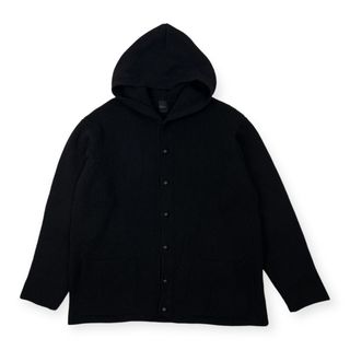 Karl Helmut カールヘルム フード付き ウールニット ジャケット カーディガン /ブラック/厚手/ローゲージ/メンズ/ピンクハウス