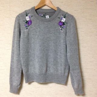 モヘア＊刺繍ニット(ニット/セーター)