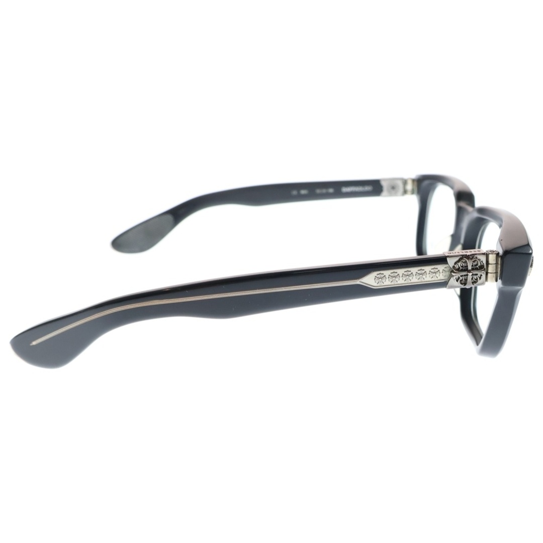 Chrome Hearts(クロムハーツ)のCHROME HEARTS クロムハーツ DAFFADLDO クロステンプル スクエアサングラス 眼鏡 アイウェア ブラック メンズのファッション小物(サングラス/メガネ)の商品写真