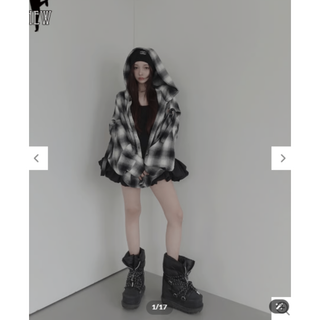 fiction tokyo サイドカットフードシャツ