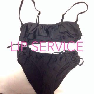 リップサービス(LIP SERVICE)のフリルスイムウェア☆ブラック(水着)