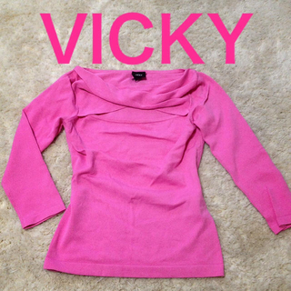 ビッキー(VICKY)のVICKY♥デザインカットソー送料込(カットソー(長袖/七分))