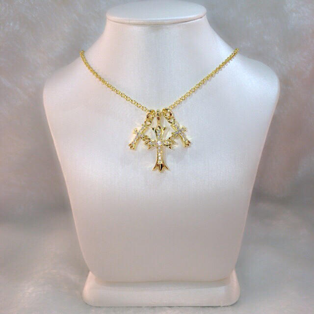 Chrome Hearts - カスタムクロムタイプ ネックレス ゴールド 高 Chrome Hearts - カスタムクロムタイプ ネックレス ゴールド 高