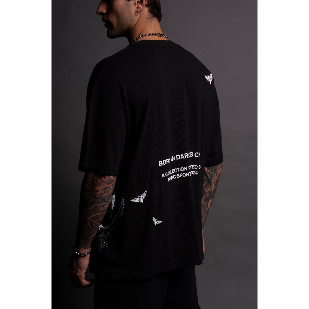 Darc Sport BANE SIDE OVERSIZED TEE BLACK メンズのトップス(Tシャツ/カットソー(半袖/袖なし))の商品写真