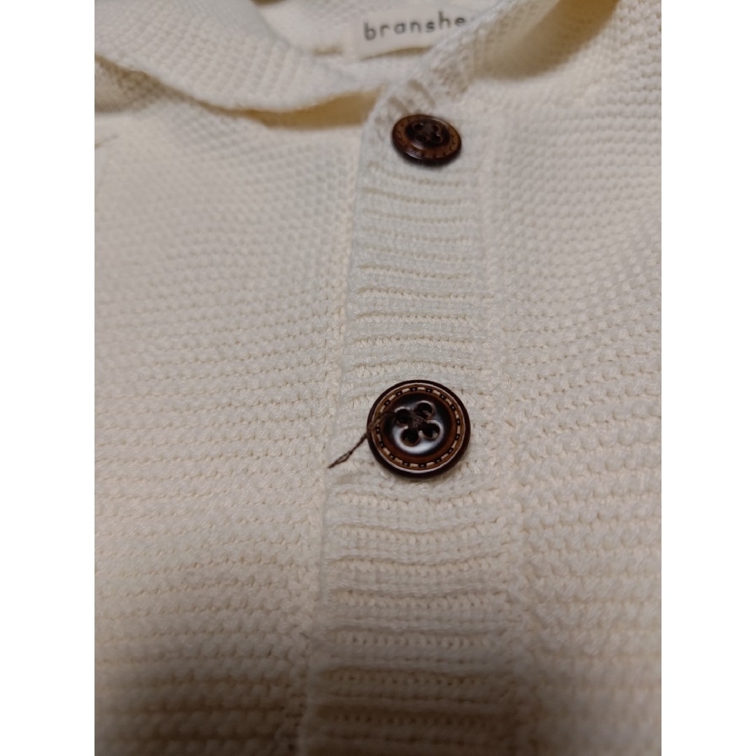 Branshes(ブランシェス)のbranshes ブランシェス　くま耳カーディガン　アイボリー　80 キッズ/ベビー/マタニティのベビー服(~85cm)(カーディガン/ボレロ)の商品写真