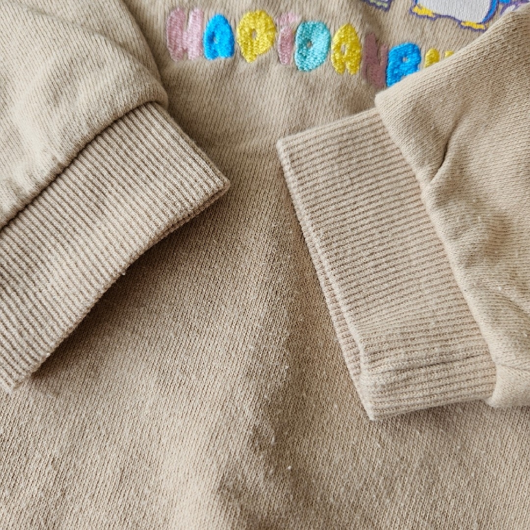 トレーナー カットソー トップス はぴだんぶい サンリオ 95 キッズ/ベビー/マタニティのキッズ服女の子用(90cm~)(Tシャツ/カットソー)の商品写真