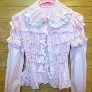 アンジェリックプリティー(Angelic Pretty)のAngelic Pretty 苺みるく色(シャツ/ブラウス(長袖/七分))