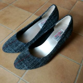 ハリスツイード(Harris Tweed)の美品　ハリスツイード　しまむら　コラボパンプス　S(ハイヒール/パンプス)