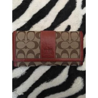 コーチ(COACH)の☆良品☆COACH二つ折/長財布/シグネチャー (財布)