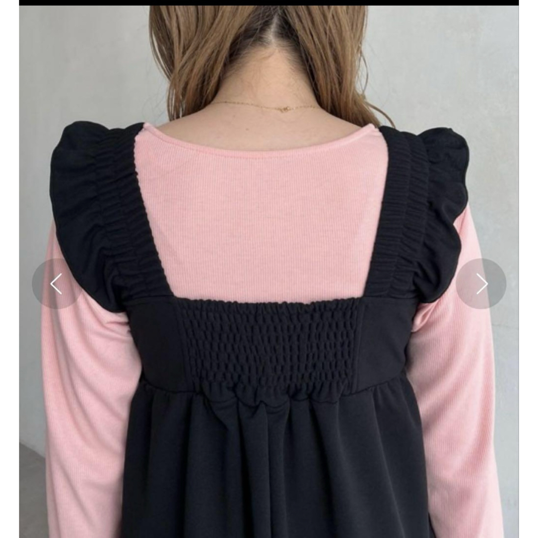 prose verse(プロズヴェール)のprose verse フリルショルダーオールインワン　サロペット　新品タグ付き レディースのパンツ(オールインワン)の商品写真