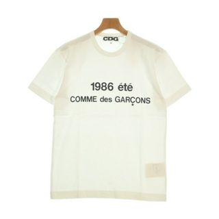 CDG シーディージー Tシャツ・カットソー M 白 【古着】【中古】【送料無料】(Tシャツ/カットソー(半袖/袖なし))
