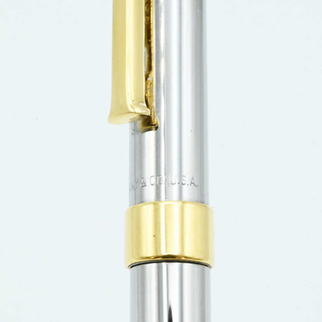 Tiffany & Co.(ティファニー)のTIFFANY ティファニー Tクリップ メタル ツイスト式ボールペン シルバー/ゴールド 筆記確認済み K09-k054 インテリア/住まい/日用品の文房具(ペン/マーカー)の商品写真