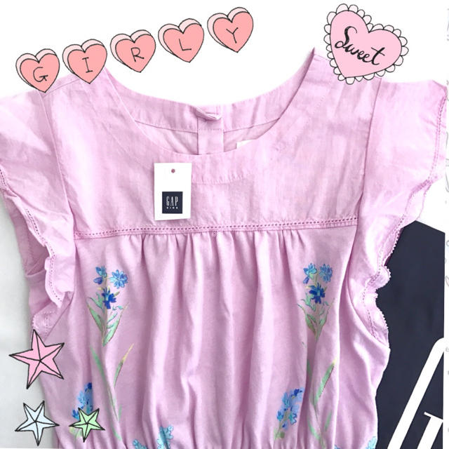 GAP Kids(ギャップキッズ)の新品 半額以下 GapKids 花柄ワンピース キッズ/ベビー/マタニティのキッズ服女の子用(90cm~)(ワンピース)の商品写真