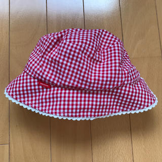 ミキハウス(mikihouse)のリバーシブル♡ギンガムチェック(帽子)