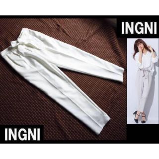 イング(INGNI)の春最新★INGNIイング★サッシュ付きテーパード／パンツ(クロップドパンツ)