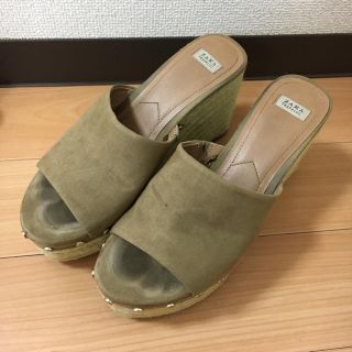 ザラ(ZARA)のZARAウエッジソールサンダル★中村アンちゃん着用(サンダル)