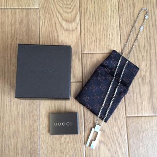 グッチ(Gucci)の正規品グッチGUCCIシルバー925ペンダントネックレス(ネックレス)