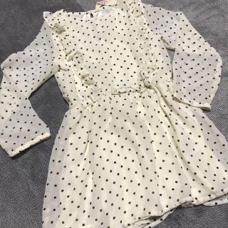 エイチアンドエム(H&M)の美品♡ドット♡H&Mワンピ110(ワンピース)