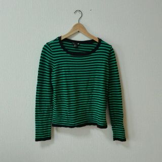 エイチアンドエム(H&M)のH&M　綿ｶｯﾄｿｰ(カットソー(長袖/七分))