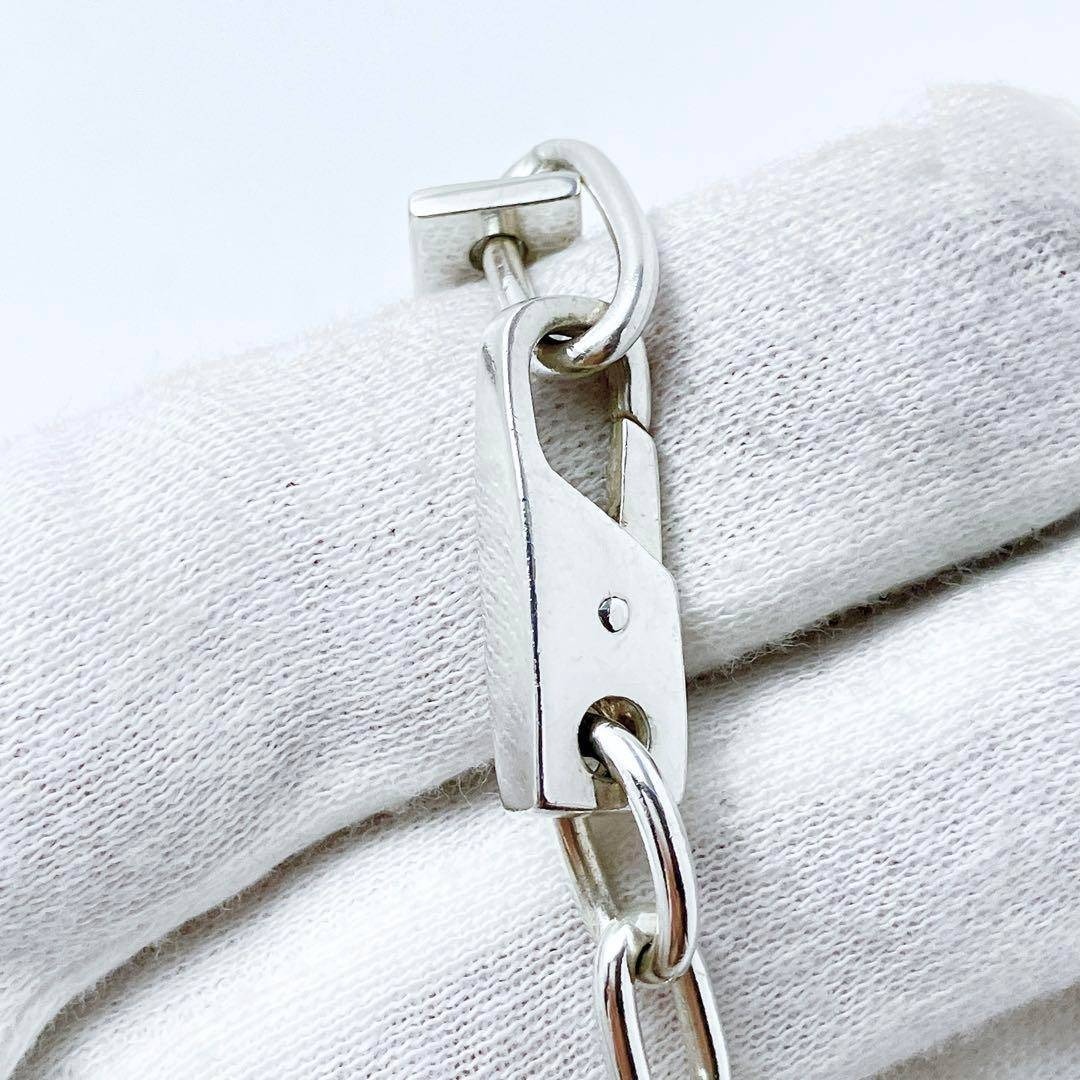 GUCCI(グッチ)の極美品 グッチ GUCCI 925 ブレスレット シルバー レディースOT495 レディースのアクセサリー(ブレスレット/バングル)の商品写真