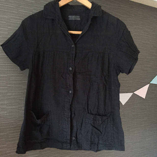 SM2(サマンサモスモス)のSM2୨୧ コットンシャツ ブラック レディースのトップス(シャツ/ブラウス(長袖/七分))の商品写真