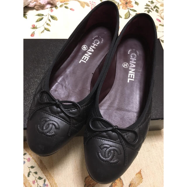 CHANEL(シャネル)のシャネル37♡フラットシューズ♡バレエシューズ♡エスパドリーユレペットルブタン レディースの靴/シューズ(バレエシューズ)の商品写真