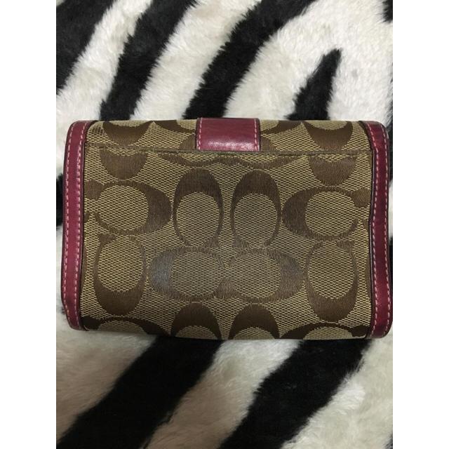 COACH(コーチ)の☆中古☆ COACH二つ折り/L字ファスナー/シグネチャー 花柄  レディースのファッション小物(財布)の商品写真