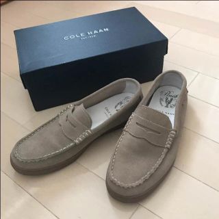 コールハーン(Cole Haan)のコールハーン ローファー スエード ベージュ メンズ 靴 9.5    ドルガバ(ドレス/ビジネス)