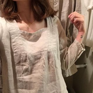 ルミノア(Le Minor)のLe minor linen blouse.(シャツ/ブラウス(長袖/七分))