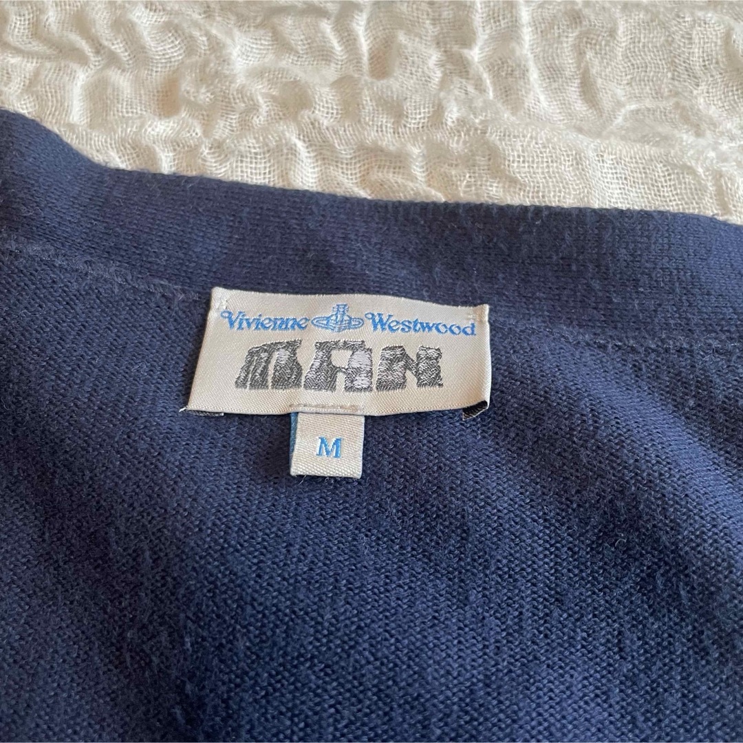 Vivienne Westwood MAN カーディガン ネイビー 長袖 刺繍