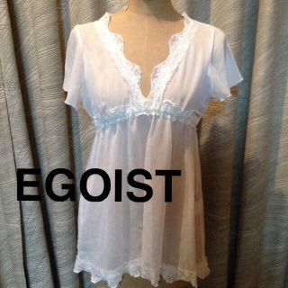 エゴイスト(EGOIST)のエゴイスト♡シフォンレース(カットソー(半袖/袖なし))