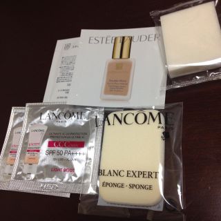 ランコム(LANCOME)のランコムパフ＆エスティローダーファンデ サンプルセット(サンプル/トライアルキット)