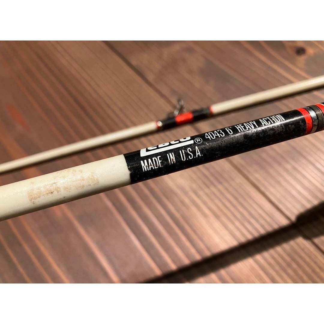 レア zebco 4043 6´ HEAVY ACTION ロッド 竿 USA製