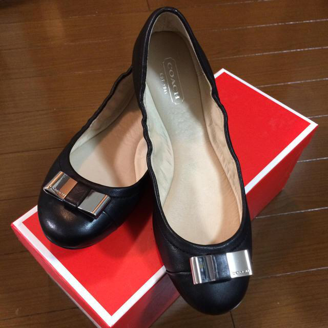 COACH - 美品！コーチCOACHフラットシューズ黒