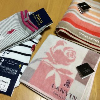 ランバン(LANVIN)のブランドハンカチ靴下のセット(ソックス)