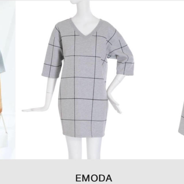 EMODA(エモダ)の【美品】エモダ チェックミニワンピ レディースのワンピース(ミニワンピース)の商品写真