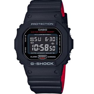 ジーショック(G-SHOCK)のCASIO Gショック G-SHOCK Black&Red DW-5600HR1(腕時計(デジタル))