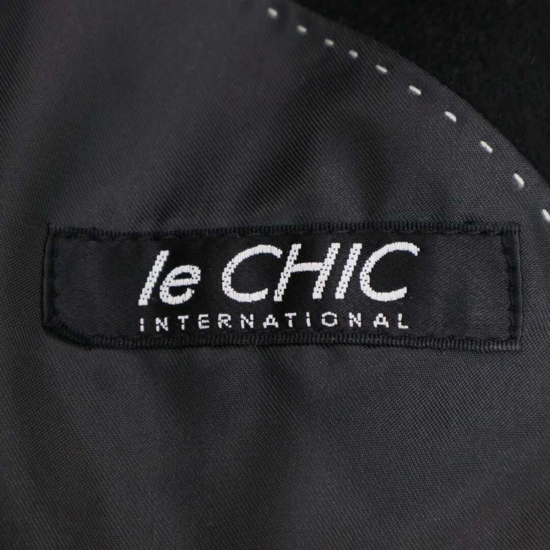 Le Chic ルシック 高級 カシミヤ100%★ ステンカラー コート Sz.S メンズ 黒 ビジネス フォーマル 冠婚葬祭 メンズのジャケット/アウター(その他)の商品写真