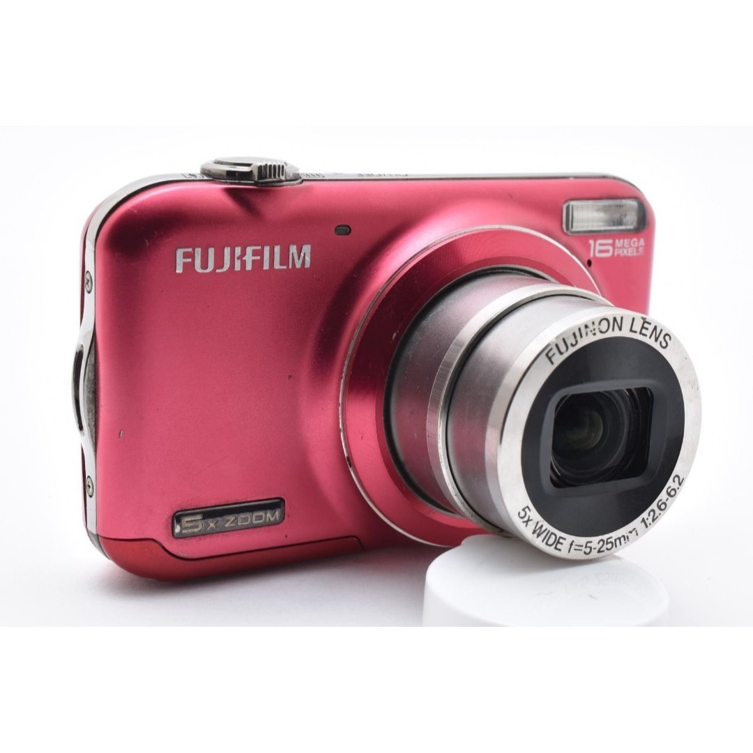 【動作良好】FUJIFILM FinePix JX400 レッド 初心者でも安心 スマホ/家電/カメラのカメラ(コンパクトデジタルカメラ)の商品写真