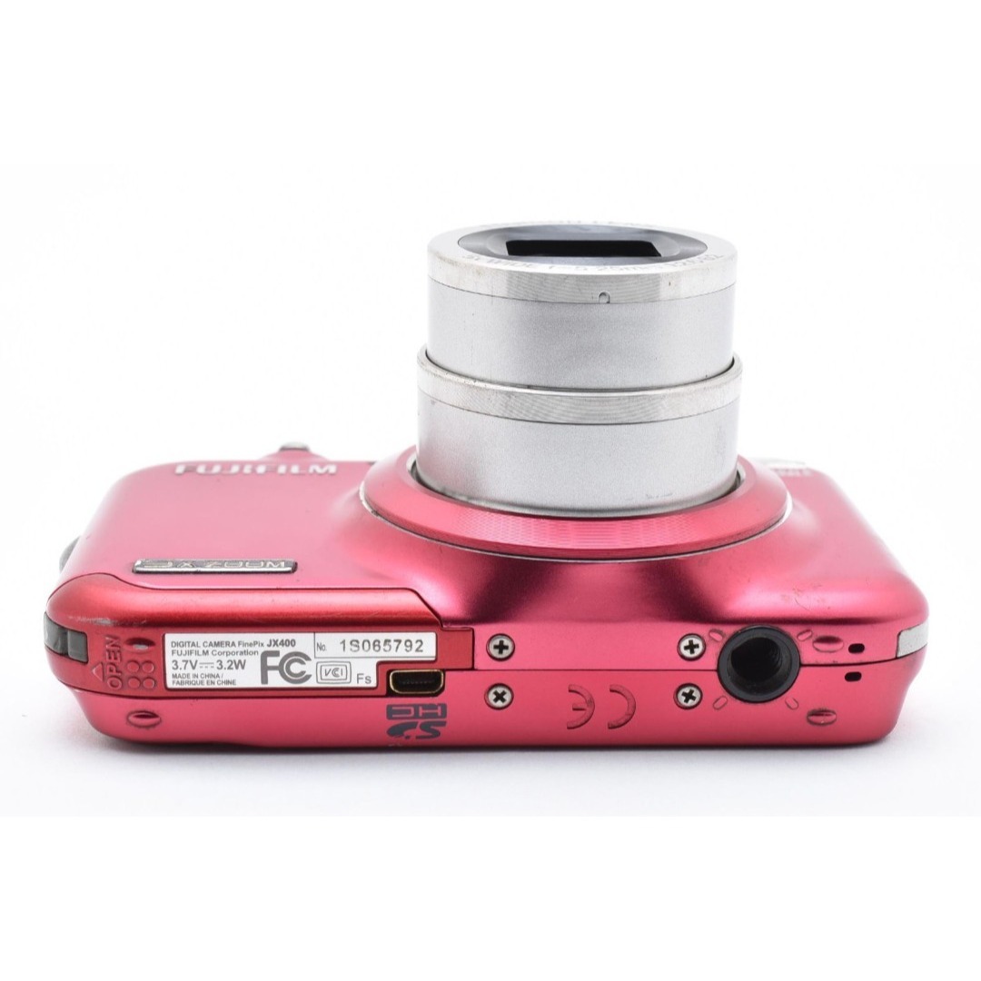 【動作良好】FUJIFILM FinePix JX400 レッド 初心者でも安心 スマホ/家電/カメラのカメラ(コンパクトデジタルカメラ)の商品写真